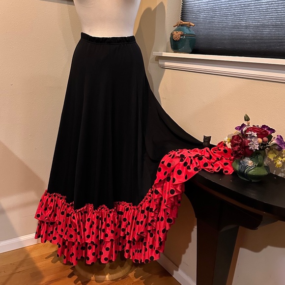 3 Professional Flamenco Dance Rehearsal/ Performance skirts. Set of 3 Skirts